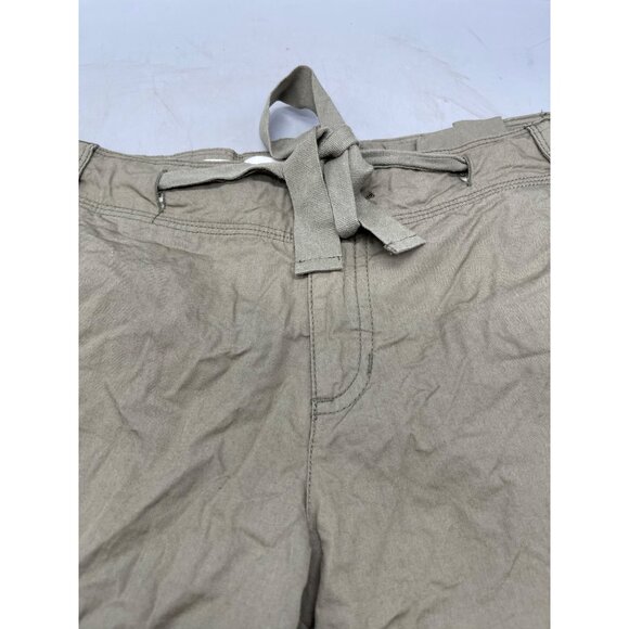 fox girls bermuda mom shorts kaki knee high cotton pocket zipper size 9 READ - Picture 5 of 10